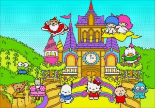 Ai To Yume No Kuni Sanrio Puroland: Asobinagara Oboeyou! Hiragana Katakana screenshot 2 for Sega Pico